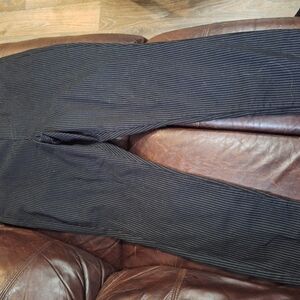 Men's Black Striped Pants